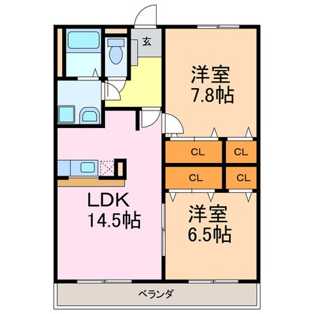 GRAND CHARIOT桂の物件間取画像